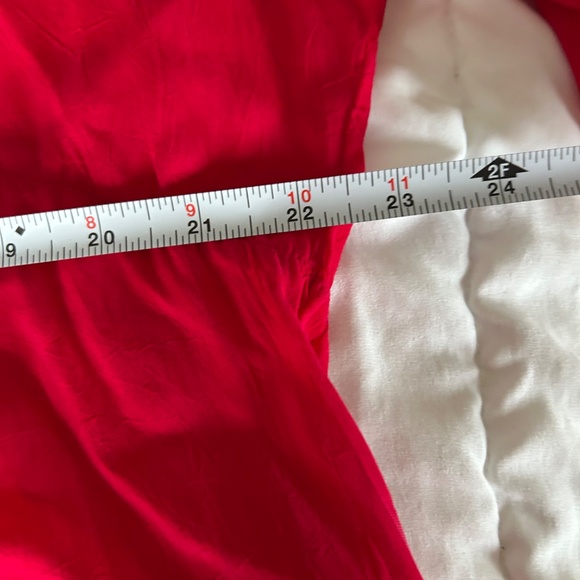 Johnny Was Silk Embroidered Blouse Red XL - Picture 3 of 4